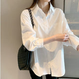 Long-Sleeved White Shirt