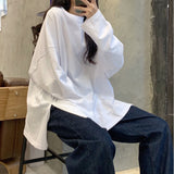 Loose Solid Color Long Sleeve T-Shirt