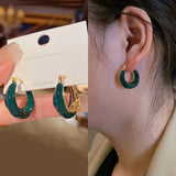 irregular hoop earrings
