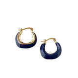irregular hoop earrings
