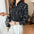 Printed light cooked commuter long-sleeved chiffon shirt