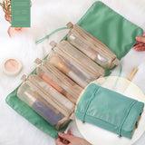 Multifunctional Four-in-One Cosmetic Bag Removable Net Pocket