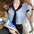 Tie Neck Short Sleeve Casual Shirt