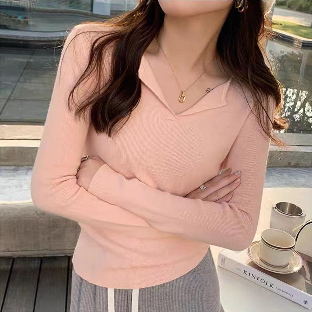 Women's Casual and Comfortable V-neck Sweater