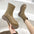 Fashion design pancake platform short boots