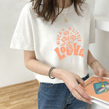Flower Love Printed Women's T-Shirt