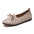 Hollowed Out Bowknot Flat Shoes