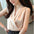 Solid Color V Neck Sleeveless Shirt