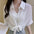 Asymmetric Lace Up Sun Proof Shirt