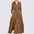 Solid Color Lapel Casual Dress（Belt not included）