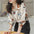 Retro Printed Loose Long Sleeves Shirt with Design Sense