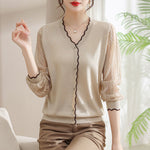 Hollow Lace Knitted Cardigan