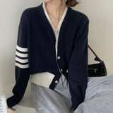 Fake 2-Piece V Neck Knitted Cardigan