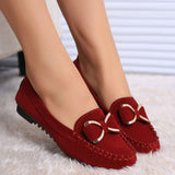 Casual Bowknot Work Flat Shoes