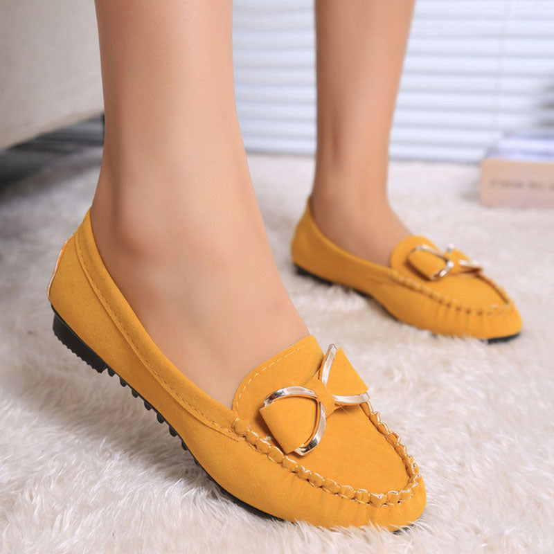 Casual Bowknot Work Flat Shoes