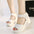 Velcro Open Toe Thick Heel Sandals