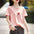 Embroidered Crew Neck Short Sleeve T-shirt