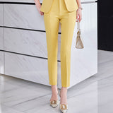 Elegant Formal Clothes Candy Color Suit Pants