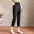 Solid Color Pencil Cropped Pants