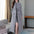 Double Breasted Collared Long Woolen Coat