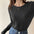 Basic Long Sleeve Solid Color T-Shirt