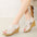 Ladies Sandals Peep Toe Wedge Shoes