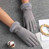 Fleece Lining Touchscreen Ladies Warm Gloves