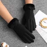 Fleece Lining Touchscreen Ladies Warm Gloves
