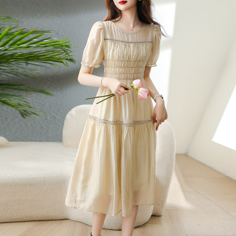 Bubble Sleeve French Dress