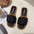 Non-Slip Platform Flat Slippers