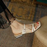 Retro Elegant Flat Sandals