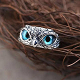 Vintage Devil's Eye Owl Ring