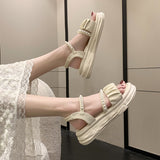 Fashion Pearl Roman Sandals