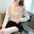 Padded V-neck Lace Long Sleeve Chiffon Shirt