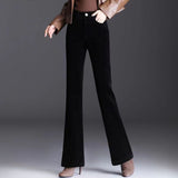 Slim-Fit Casual Corduroy Trousers