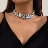 Full Diamond Clavicle Tassel Necklace