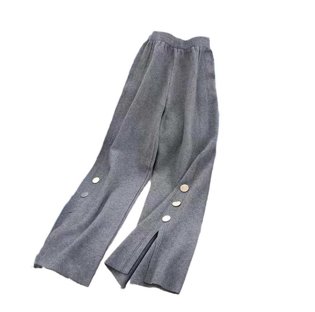 Split Knit Women's Casual Pants