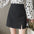 Commuter Zip Short High Waist Slit Skirt