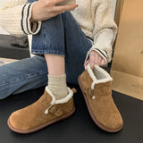 Suede Flat Bottom Warm Shoes