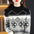 Jacquard Mock Neck Knitted Sweater