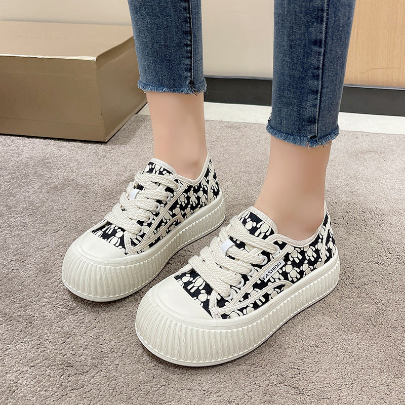 Classic Style Platform Casual Canvas Shoes