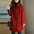 Collared Pockets Mid Length Woolen Coat