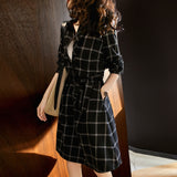 French Plaid Shirt Dress