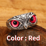 Vintage Devil's Eye Owl Ring