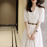 High-Grade French White Dress