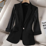Three-Quarter Sleeve Thin Small Suit Coat