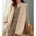 Casual Solid Color Knitted Coat