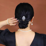 Crystal Branch SUNFLOWER Hair Ring
