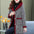 Fleece-lined Thick Mid-Length Woolen Coat