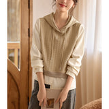 Fashionable Sweater Fake Two Piece Hoodie